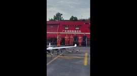 Chinese-developed VTOL drone supports flood rescue efforts