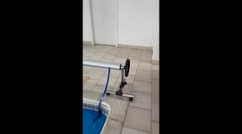 Woman discovers a sleeping hedgehog in the shower room