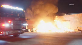 USA: Historic South Central Large Encampment Fire