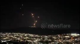 Israel: IDF Aerial Defense Systems in Action Against Hezbollah Rocket Attack
