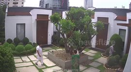 Bangkok hotel poisoning CCTV shows final moments of victims