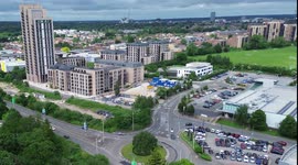 Watford's Cortland Cassiobury High-Rise Housing Blocks 2024 Drone Aerial footage