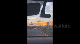 China: Amusing Cloud Resembling Cartoon Poop Appears Over Sanya at Sunset