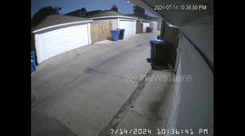 Chicago Storm Blows Garbage Cans Away