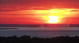 Stunning sunset in Kent as Brits forecast to enjoy heatwave