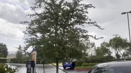 USA: Las Vegas High Wind Rain And Thunderstorms