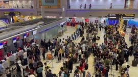 Bangkok airport chaos as Microsoft crash freezes checkin decks