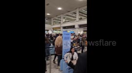 UK: IT Outage: Long Queues At London Gatwick Airport