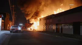 United States: DTLA Large Trash Fire Spreads to Commercial Buildings Part 1