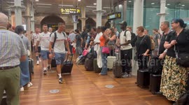Team GB athletes applauded by public as they board Eurostar headed for Paris
