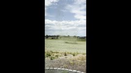 Dust Devil In Freshly Cut Hay Field