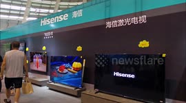 China: Hisense TVs are displayed in Yichang