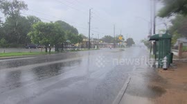 Thunderstorm in San Antonio texas