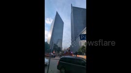 US: 2-Alarm Fire Breaks Out At First Baptist Church In Downtown Dallas 2