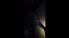 Chinese man uses high-powered electric swatter to kill mosquitoes