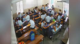 Six schoolchildren injured when classroom wall collapses