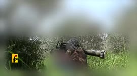 Lebanon: Lebanon: Hezbollah Forces Target Merkava Tank at Israeli Military Site
