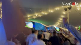England fans erupt with joy as Cole Palmer scores against Spain