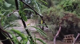 India: Indian National Disaster Response Force rescues sick woman in western India amid floods