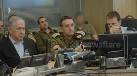 Israel: Air Force operations center during the strike in Yemen
