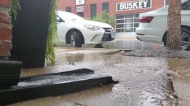 Flash Flood in City of Richmond VA, USA
