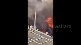 US: Large Fire Breaks Out At First Baptist Church In Downtown Dallas 12