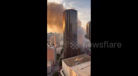 US: Large Fire Breaks Out At First Baptist Church In Downtown Dallas 11