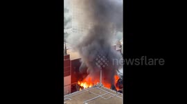 US: Large Fire Breaks Out At First Baptist Church In Downtown Dallas 9