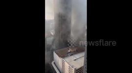 US: Large Fire Breaks Out At First Baptist Church In Downtown Dallas 7
