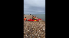 Unexpected turn: Father and son's kayak fun leads to a splashy end