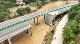 Highway bridge collapses in northern China, killing 15