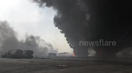 Yemen: Israeli airstrikes at Yemen's Hodeidah trigger raging fire, public outcry