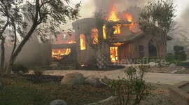 USA: Hawarden Fire Fully Engulfed Home Destroyed Forces Residents to Flee