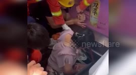 China: Elderly Woman Rescued from Terrifying Escalator Incident in Foshan, Guangdong