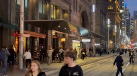 Light rail strike in Sydney, Australia