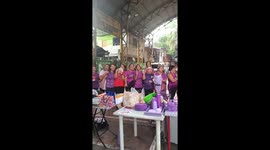 Birthday girl throws awesome purple-themed party