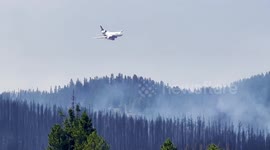 Retardant Drop at Miller Peak Fire