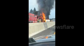 US: Driver Dead In Tractor-Trailer Explosion, Causing Road Closures In Clifton, NJ