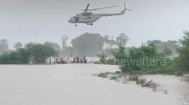 India: Massive rainfall traps residents, NDRF teams mobilize for rescue