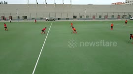 Teenagers pursue hockey dreams in China's Gansu