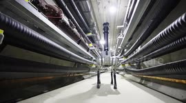 Robot inspects cable tunnel in China's Jiangsu