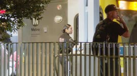 USA: LAPD Investigates Call of Man With Gun on Metro Subway