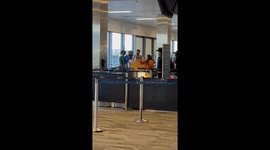 Drama at Airport Gate