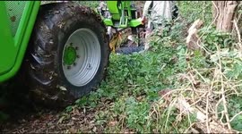 Machinery Used to Rescue Horse