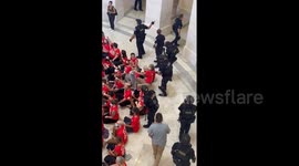 US: Protesters Arrested After Taking Over Capitol Building Ahead Of Netanyahu’s Speech 3
