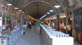 China: Residents at A Bomb Shelter to Cool Off in Chongqing