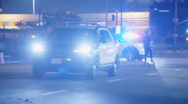 USA: Downtown Los Angeles Car Shooting