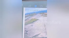 CCTV shows moment plane crashes during takeoff in Nepal
