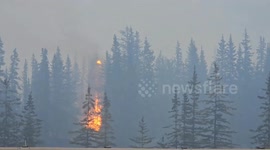 Massive wildfire engulfs Jasper National Park, Alberta