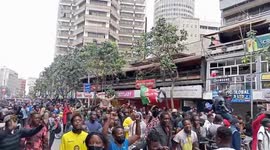 Protesters outsmart authorities in Nairobi CBD as police focus on JKIA